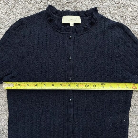 La Maille Sezane Sweater Cardigan Women's Merino Wool Blue - Picture 9 of 11